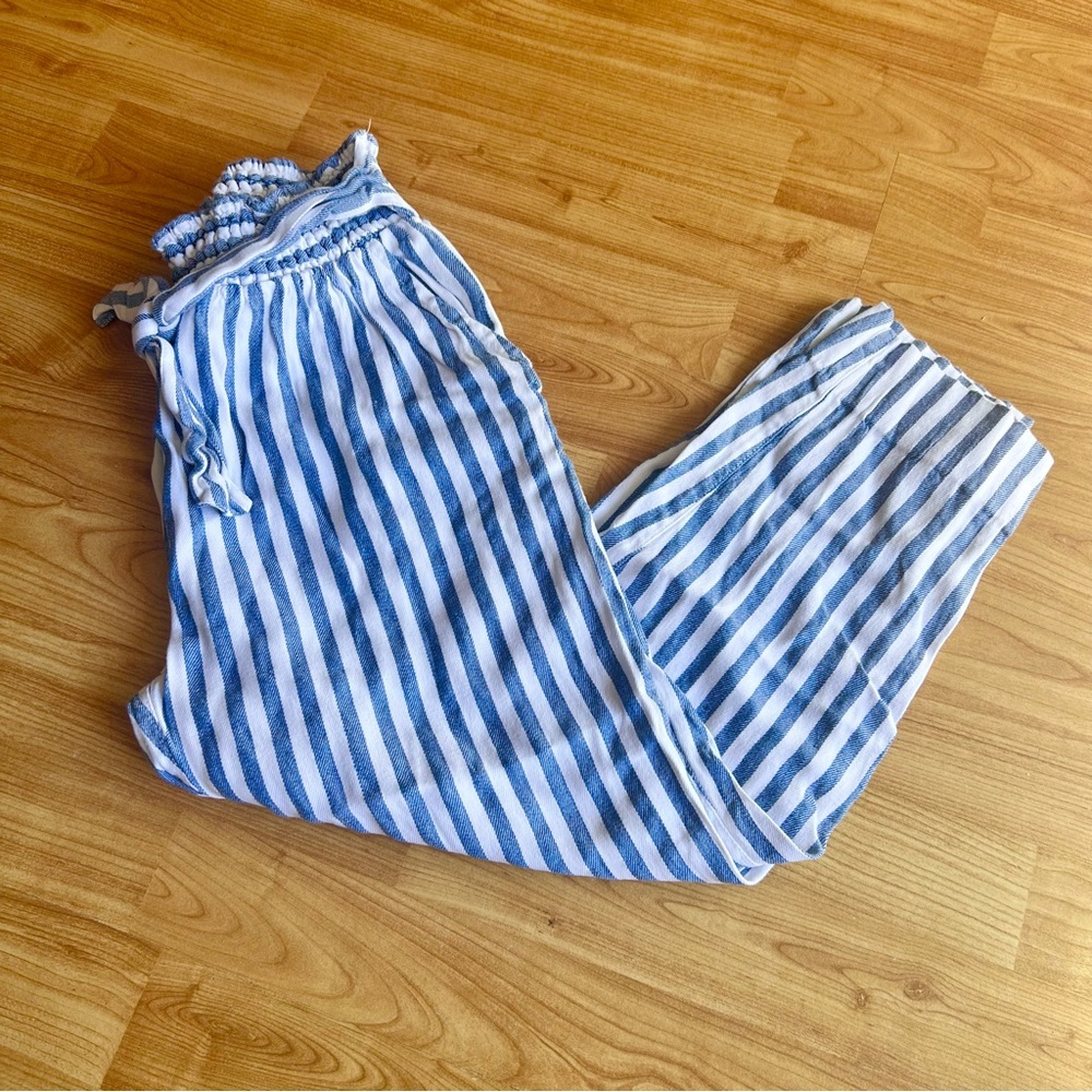 Mayoral Girl Navy and White Striped Garment